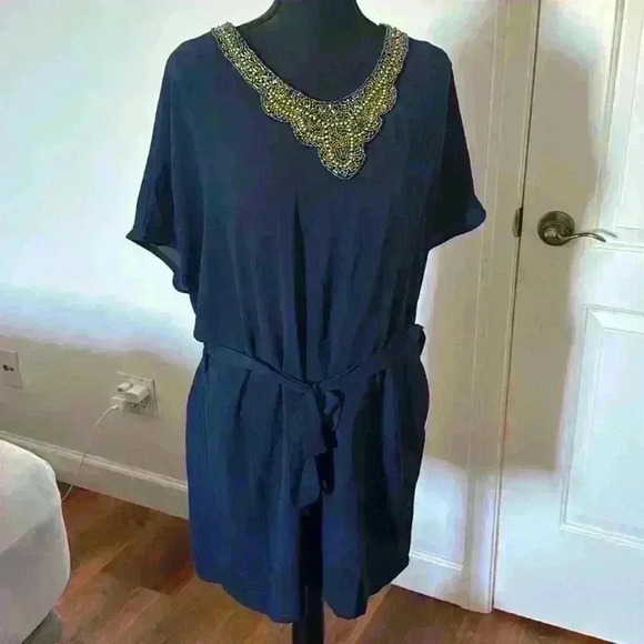 Dresses & Skirts - Women’s  dress large navy blue by Millennium